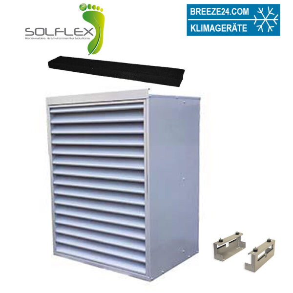 Solflex HC200NP Schallschutzgehäuse mit Fußkonstruktion und Schalldämmungsstreifen