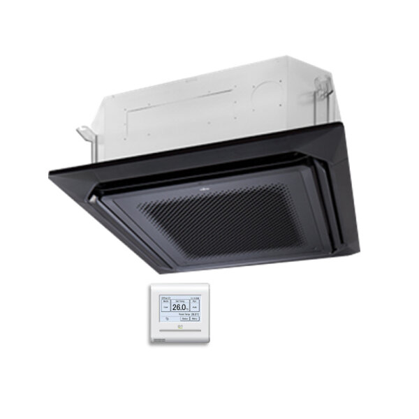 Fujitsu 4-Wege-Deckenkassette 6,0 kW - AUXG22KRLB schwarz  (Nur Mono-Split) R32
