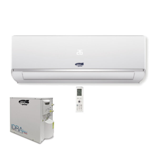 Tekno Point Set SKIV-12 + IDRA-E12H WiFi Klimasystem mit wassergekühlter Wärmetauschereinheit 3,5 kW