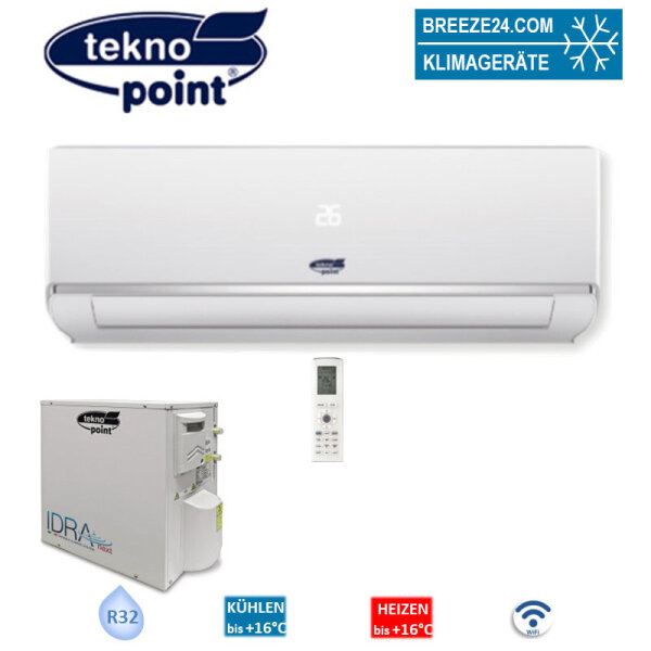 Tekno Point Set SKIV-18 + IDRA-E18H R32 Klimasystem mit wassergekühlter Wärmetauschereinheit 5,2 kW