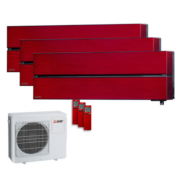 Mitsubishi Electric Set 3 Wandgeräte Diamond WiFi 2,5 kW - MSZ-LN25VG2R + MXZ-3F68VF R32 Klimaanlage
