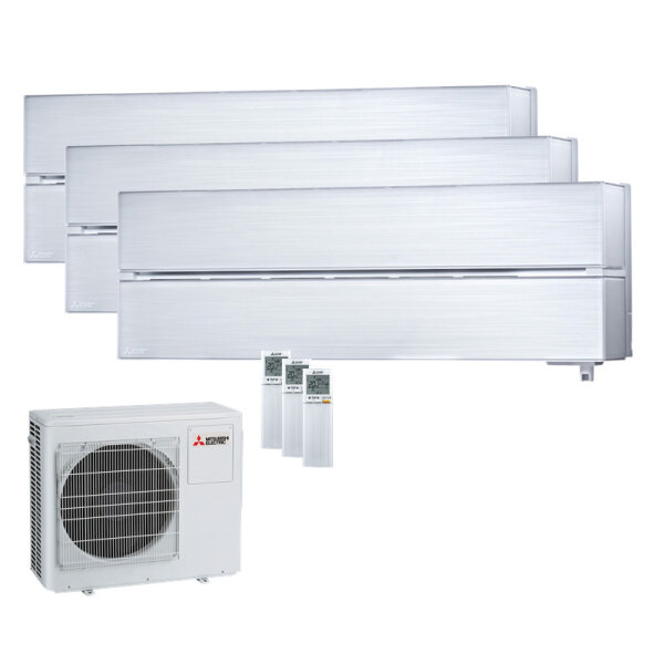 Mitsubishi Electric Set 3 Wandgeräte Diamond WiFi 3,5 kW - MSZ-LN35VG2V +  MXZ-5F102VF R32