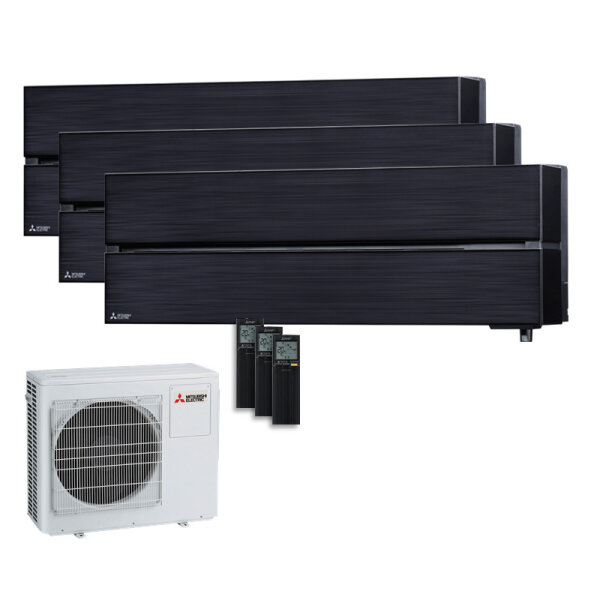 Mitsubishi Electric Set 3 Wandgeräte Diamond WiFi 2,5 kW - MSZ-LN25VG2B + MXZ-3F68VF R32 Klimaanlage