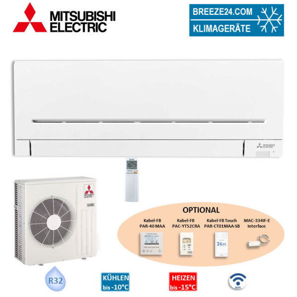 Mitsubishi Electric Set Wandgerät Kompakt 6,1 kW MSZ-AP60VGK + MUZ-AP60VG WiFi Raumgröße 60 - 65 m²
