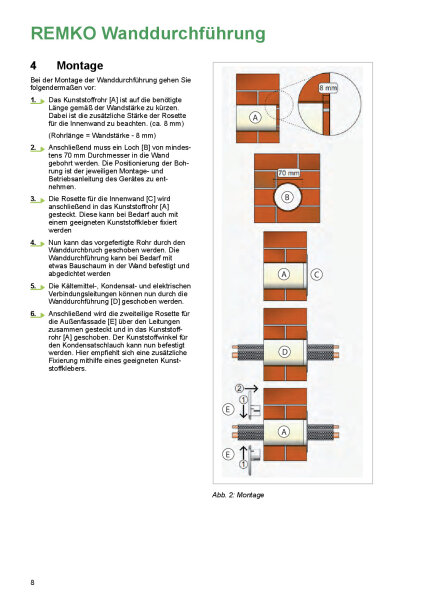 Remko 1613063 Wanddurchführung