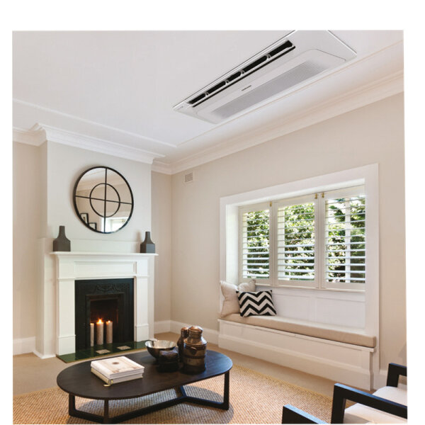 Samsung 1-Weg-Deckenkassette AJ 035 TN1DKG + Blende PC1NWFMAN Wind-Free (Nur Multisplit/NASA) 3,5 kW R32 + IR-FB AR-EH03E