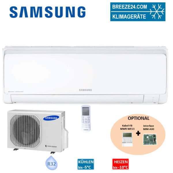 SAMSUNG Set Wandgerät Maldives 3,5 kW - AR 12 RXFPEWQN + AR 12 RXFPEWQX R32 Klimaanlage