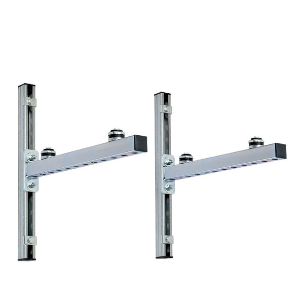 Müpro Wandkonsole mit Schalldämmung, Länge: 560 mm Belastung bis zu 150 kg 2er Set