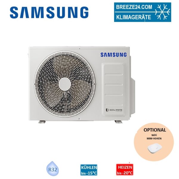 Samsung Außengerät 3,5 kW - AC035 RXADKG  für 1 Innengerät | 35 - 40 m² | NASA | R32