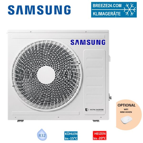 Samsung Außengerät 5,2 kW - AC 052 RXADKG für 1 Innengerät | 50 - 55 m² | NASA | R32