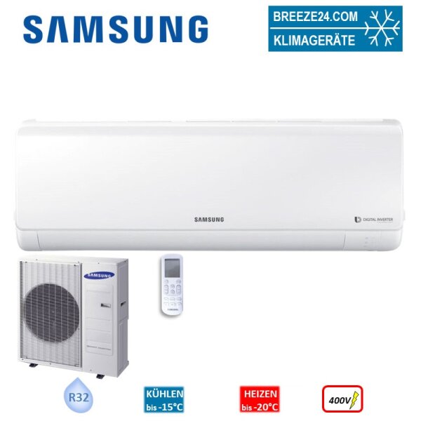 SAMSUNG Set Wandgerät Regular 9,5 kW - AC 100 RNTDKG + AC 100 RXADNG R32 Klimaanlage 400V