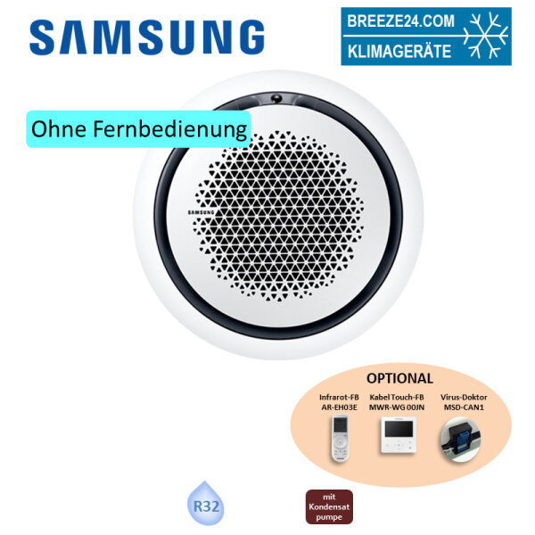Samsung AC 100 RN4PKG WindFree Round Airflow Deckenkassette/Blende PC4NUNMAN weiss (nur Monosplit) BAC/NASA 10,0 kW