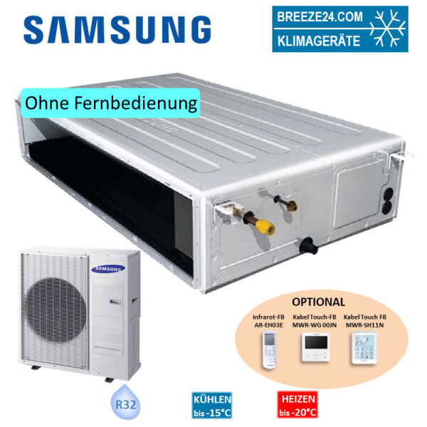 Samsung Set Kanalgerät 5,0 kW - AC 052 RNMDKG + AC 052 RXADKG R32 Klimaanlage BAC/NASA