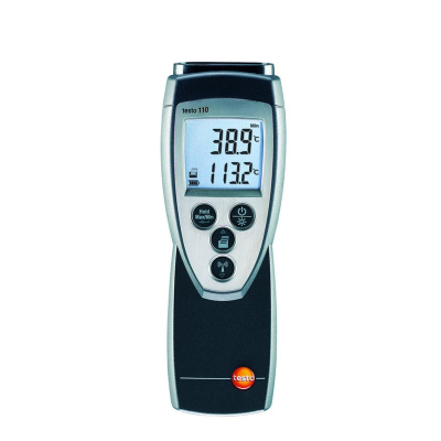 Temperaturmessgerät Testo 110 oh. Fühler mit Transporttasche und Batterien