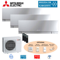 Mitsubishi Electric Set 3 Wandgeräte Premium 2,5 kW...