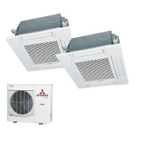 Mitsubishi Heavy Set 2 x FDTC50VH + FDC100VSA-W...