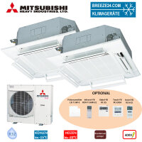 Mitsubishi Heavy Set 2 x FDT50VH 4-Wege-Deckenkassette...