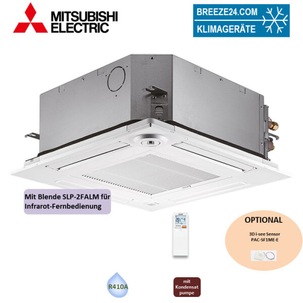 Mitsubishi Electric PLFY-P15VFM-E 4-Wege Deckenkassette Euroraster + Blende SLP-2FALM2 VRF