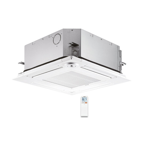 Mitsubishi Electric 4-Wege Deckenkassette 5,6 kW  PLFY-WL50VEM-E + Blende PLP-6EALM2 HVRF