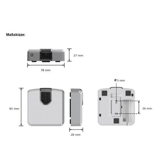 Intesis INWFIUNI001I000 WiFi-Modul für Toshiba RAS Deckenkassetten und Kanalgeräte