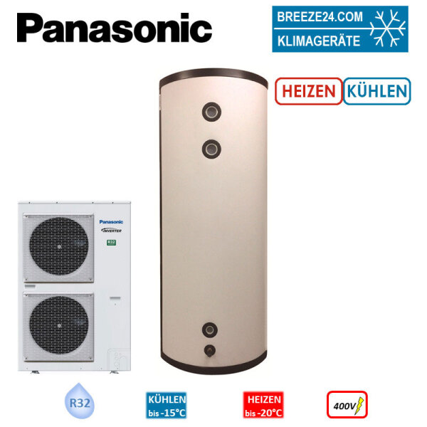 Panasonic Set PAW-VP380L PRO-HT Pufferspeicher + U-200PZH2E8 R32 400V