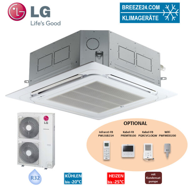 LG Set 4-Wege Deckenkassette 15,0 kW - UT60FH NA0 mit Blende PT-AFGW0 + UUD3 U30 R32 Klimaanlage