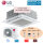LG Set 2,5 kW - CT09F NR0 4-Wege Deckenkassette Euroraster mit Blende PT-QAGW0 + UUA1 UL0 R32 Klimaanlage