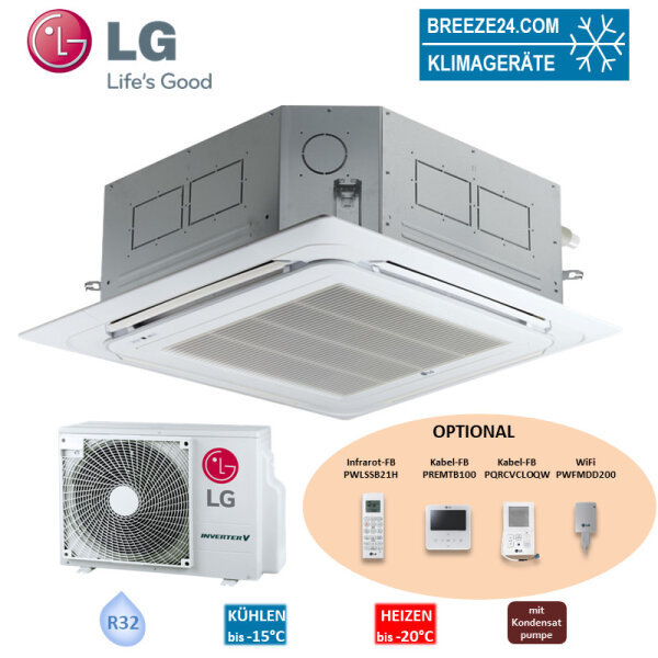 LG Set 4-Wege Deckenkassette 6,8 kW - CT24F NB0 mit Blende PT-AAGW0 + UUB1 U20 R32 Klimaanlage