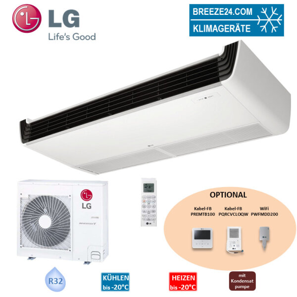 LG Set Deckenunterbaugerät 8,0 kW - UV30F N10  + UUC1 U40 Raumgröße 80 - 85 m² R32