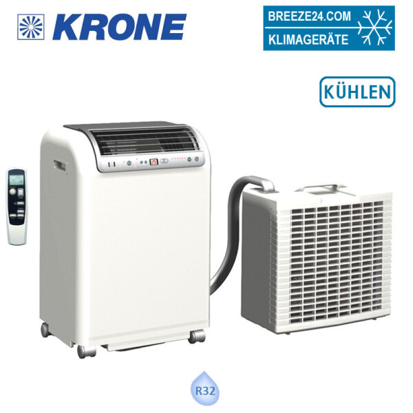 Krone RKL-495-R32 Mobiles Split-Raumklimagerät 4,3 kW  für einen Raum mit 45 - 50 m²