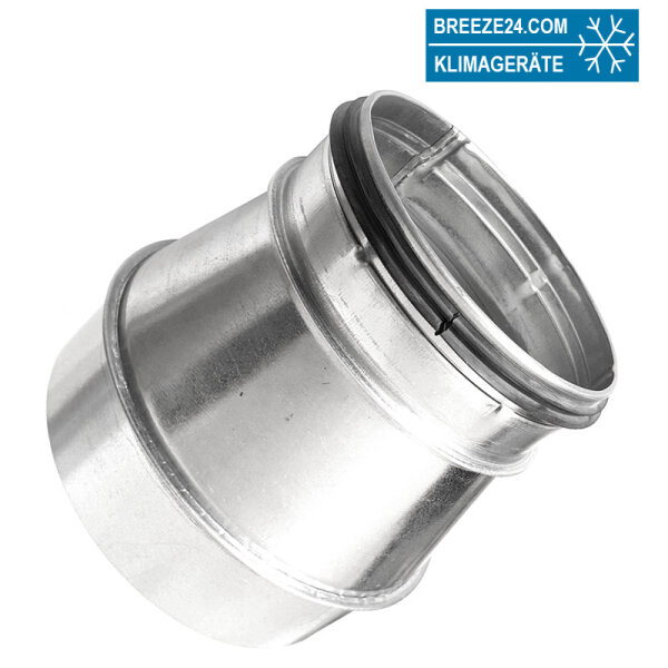 Wickelfalzrohr Reduzierung Muffe 200 auf 125