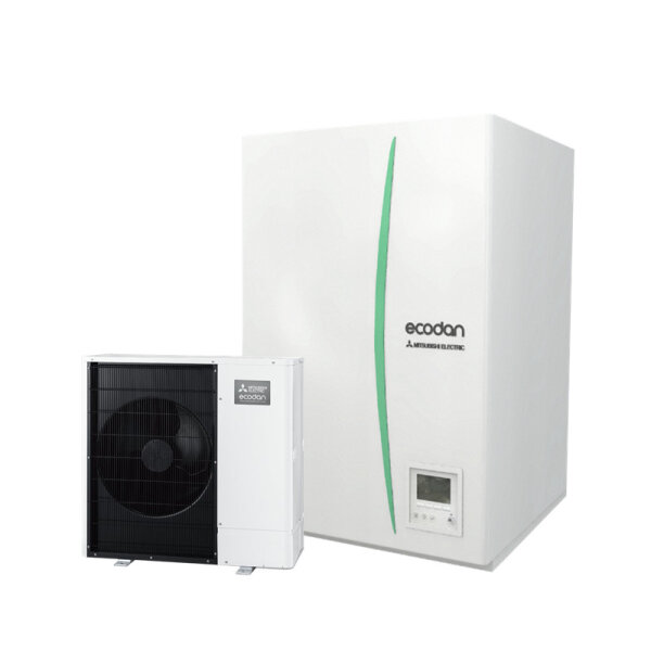 Mitsubishi Electric Set 2.13 PUD-SWM100YAA + EHSD-YM9D Wärmepumpe + Hydromodul 10,0  kW WiFi 400 V