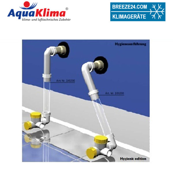 Sondersiphon saugseitig, transparent  100200