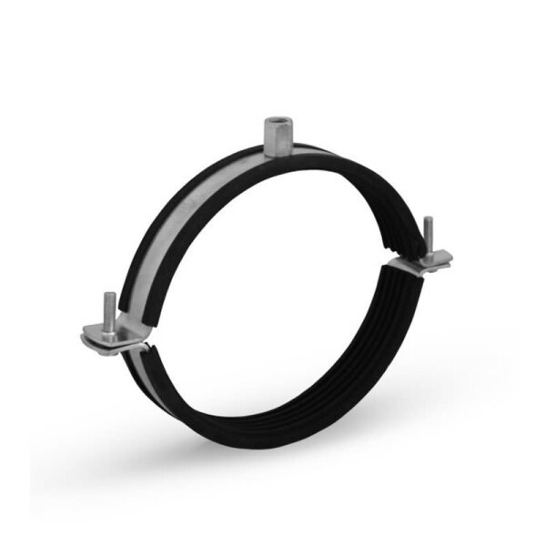 Rohrschelle mit Gummieinlage M8/M10 NW 250