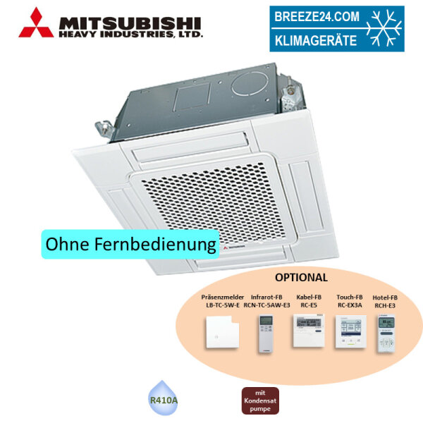 Mitsubishi Heavy Deckenkassette-Euroraster 4,5kW - FDTC 45 KXZE1 Standardpaneel TC-PSA-5AW-E KX