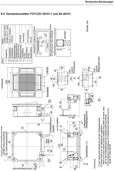 Mitsubishi Heavy Set 4-Wege-Deckenkassette 2,5kW Standardpaneel FDTC25VH1 + SRC25ZS-W2 R32