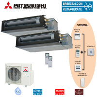 Mitsubishi Heavy Set 2 x Kanalger&auml;te 3,5/6,0 kW -...