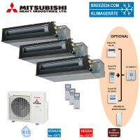Mitsubishi Heavy Set 3 x Kanalger&auml;te 3,5/5,0kW 2 x...