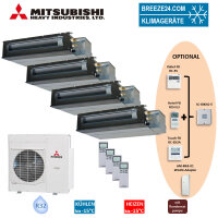Mitsubishi Heavy Set 4 x Kanalgeräte 2,5/6,0kW - 3 x...