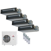 Mitsubishi Heavy Set 4 x Kanalgeräte 2,5/6,0kW - 3 x...
