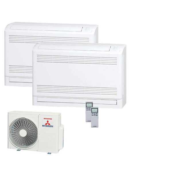 Mitsubishi Heavy Set 2 Truhengeräte 2,5/5,0kW SRF25ZS-W + SRF50ZSX-W + SCM60ZS-W R32 Klimaanlage