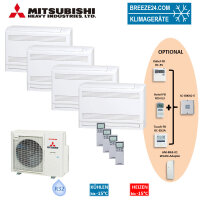 Mitsubishi Heavy Set 4 Truhengeräte 2,5kW 4 x...