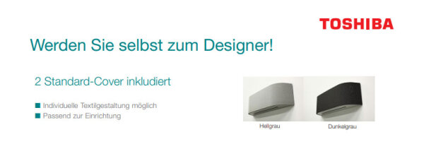 Toshiba Wandgerät Haori 3,5 kW WiFi RAS-B13N4KVRG-E | Raumgröße 35 - 40 m² | R32