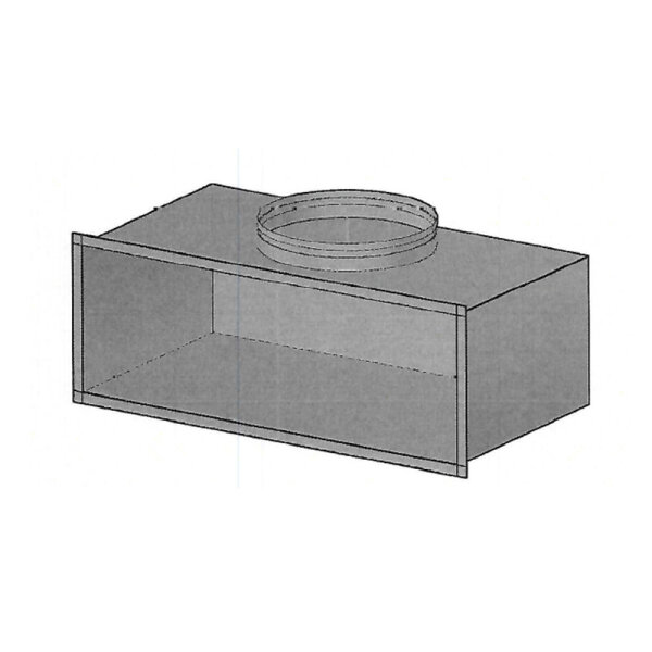 Penka Kanaladapter Formteil verbinder Lüftungsrohr - Gitter nach Maß