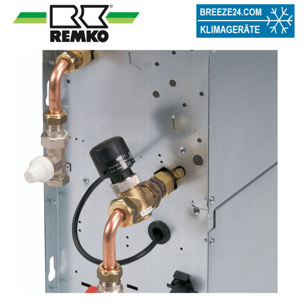 Remko Zweiwegeventil, horizontale Deckenmontage (KWK DM-Ventilbaugruppe 4-Leiter-System)