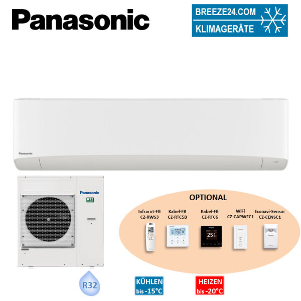 Panasonic Set Wandgerät PACi Elite 9,5 kW - S-6010PK3E + U-100PZH4E5 NX R32 Raumgröße 100 - 110 m²