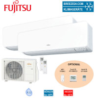 Fujitsu Set 2 x Wandgerät Deluxe Eco 2,5 kW 2 x...