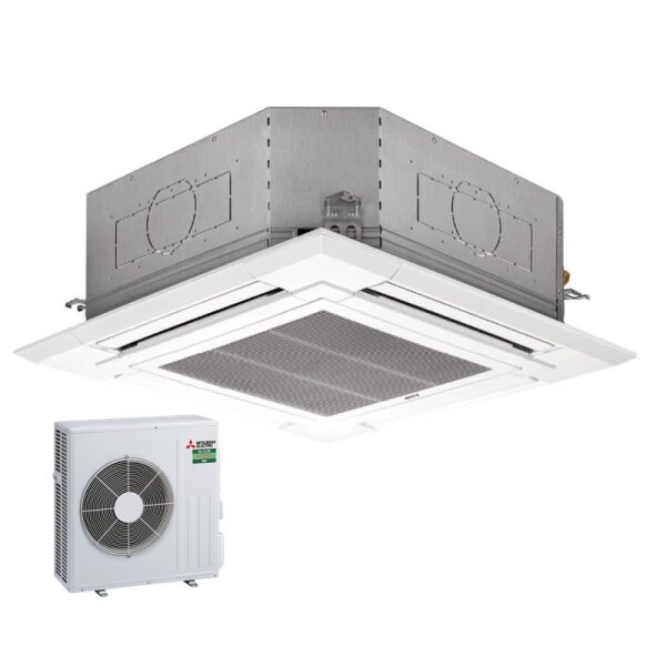 Mitsubishi Electric Set Deckenkassette 6,1 kW PLA-M60EA2 + Blende PLP-6EA + SUZ-M60VA R32 Klimaanlage