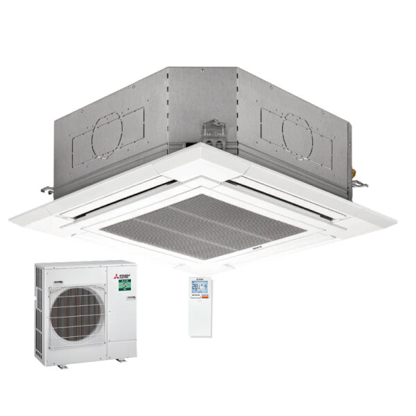 Mitsubishi Electric Set Deckenkassette 5,5 kW PLA-M50EA2 + Blende PLP-6EALM + SUZ-M50VA R32