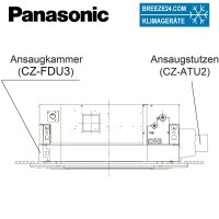 Panasonic CZ-FDU3 + CZ-ATU2 Frischluft-Ansaugkammer +...